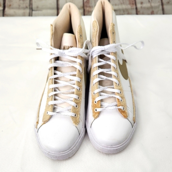 Nike Blazer Mid GS Khaki Sneakers - Picture 2 of 8